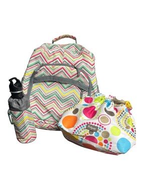 THIRTY-ONE Lot Party Punch Sling Bag Lunch Tote bottle sleeve
